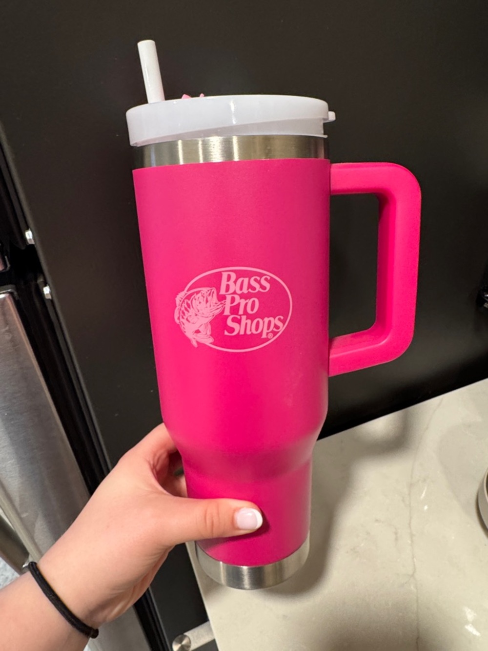 Bass Pro Shops Bright Pink Cup (40 oz) - Never Been Used, Only Washed